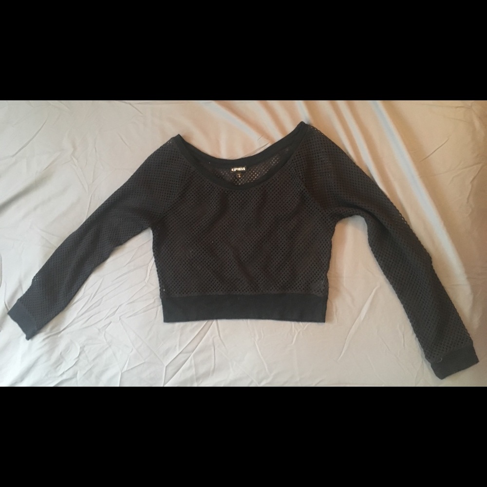 Fishnet half top